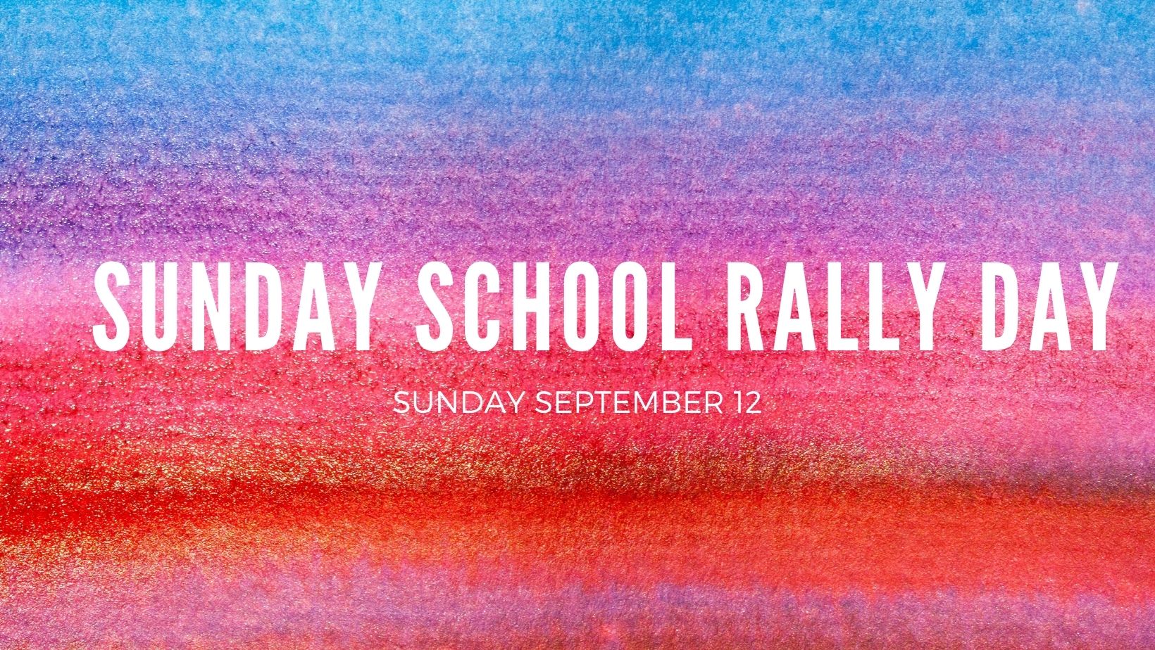 sunday school rally day